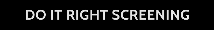 Do It Right Screening Logo