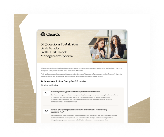 31 questions to ask your Saas Vendor