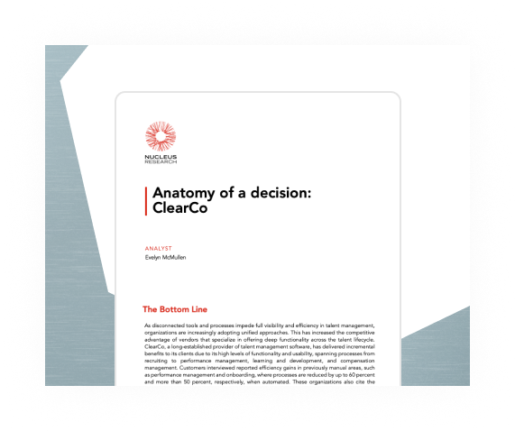 Anatomy of a decision Clear Co