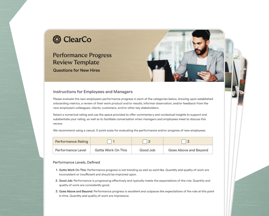 HUB Expert Built Performance Review Templates Bundle