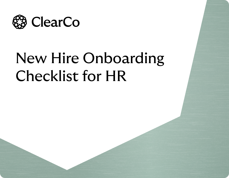New Hire Onboarding Checklist for HR landscape 2