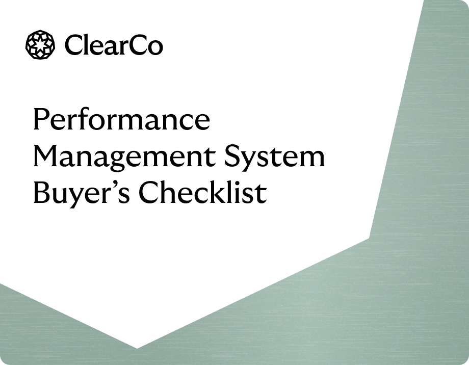 Performance Management System Buyers Checklist landscape 2