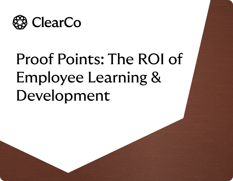 Proof Points The ROI of Employee Learning Development landscape 2
