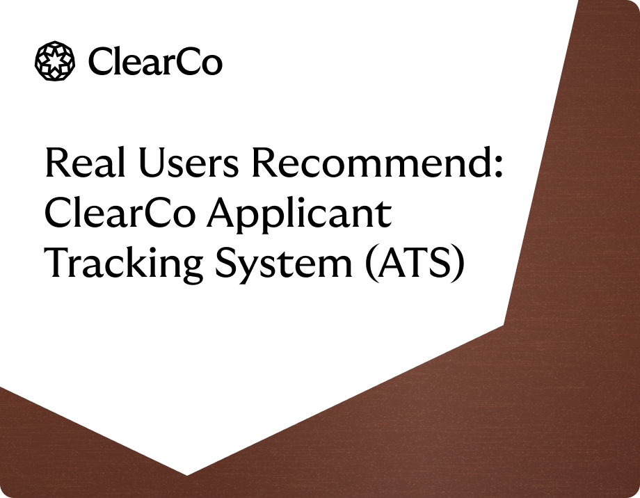 Real Users Recommend Clear Co Applicant Tracking System ATS landscape 2