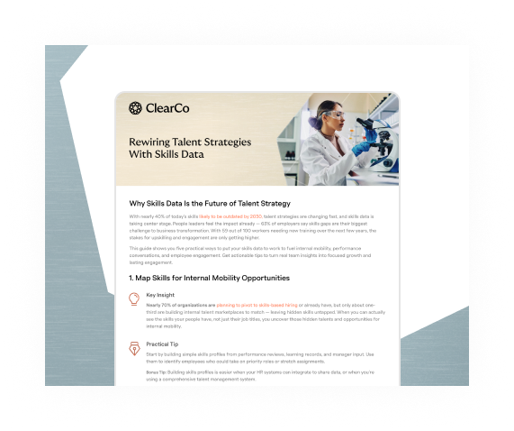 Rewriting talent strategies with skills data