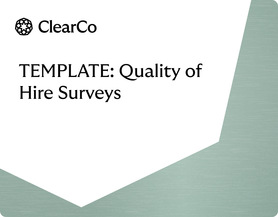TEMPLATE Quality of Hire Surveys landscape 2
