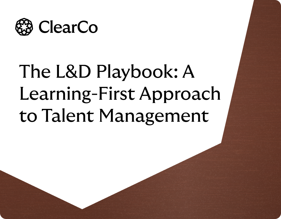 The LD Playbook A Learning First Approach to Talent Management landscape 2