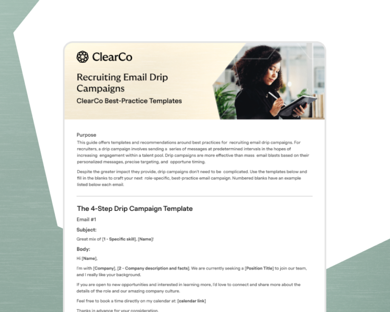 HUB Recruiting Email Drip Campaigns