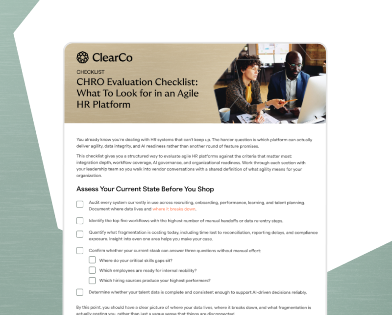 HUB img CHRO Evaluation Checklist Agentic AI Platform