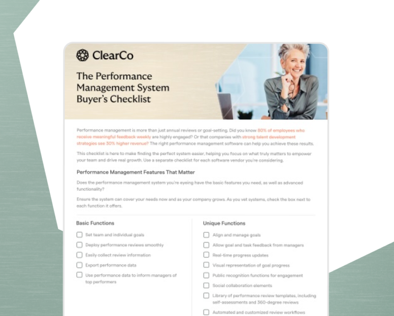 HUB img Performance Management Buyers Checklist