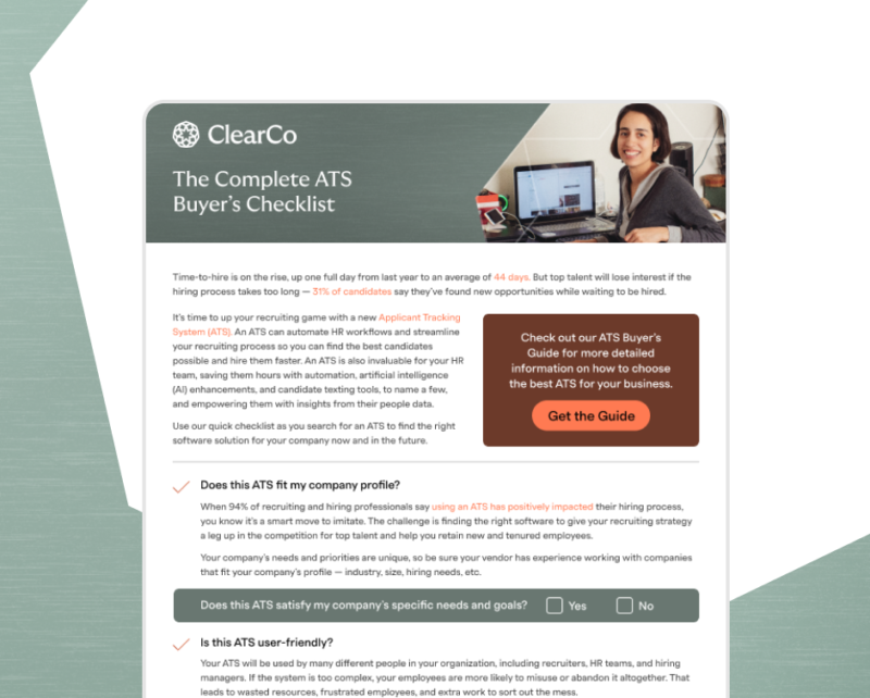 Hub img The Complete ATS Buyers Checklist